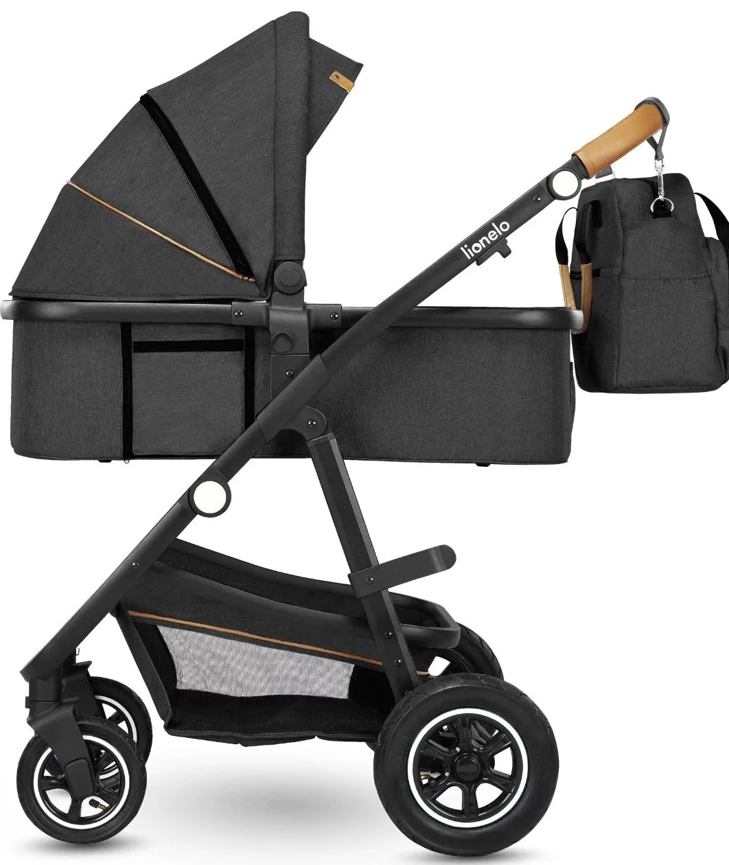 Carucior 3 in 1 Lionelo Amber Gri