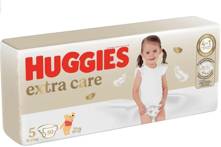 Scutece Huggies Extra Care 5 (11-25 kg), 50 buc.