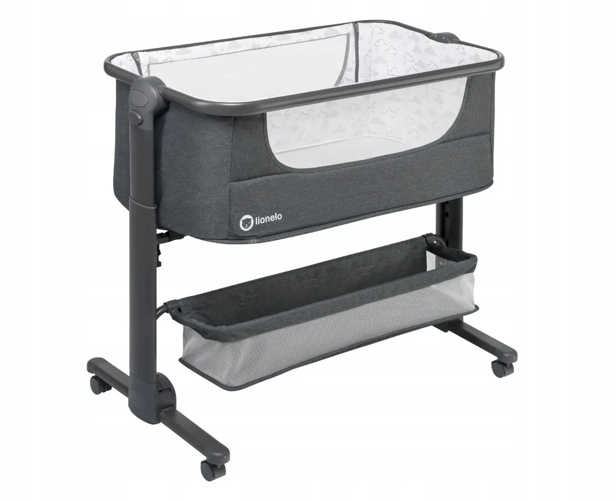 Качели-кроватка 3 в 1 Lionelo Timon Graphite с матрасом