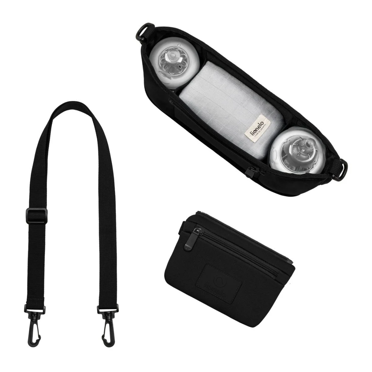 Geanta pentru mama Lionelo Little Cube, Neagra foto