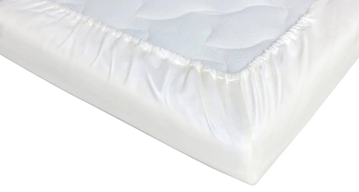 Cearsaf Perina din satin, 120 x 60 cm foto