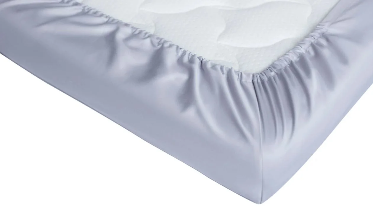 Cearsaf Perina cu elastic, 120 x 60 cm (Gri)
