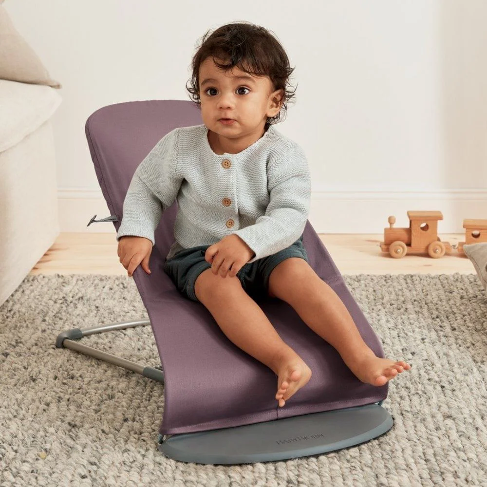 Balansoar BabyBjorn Bliss Dark Purple, Bumbac