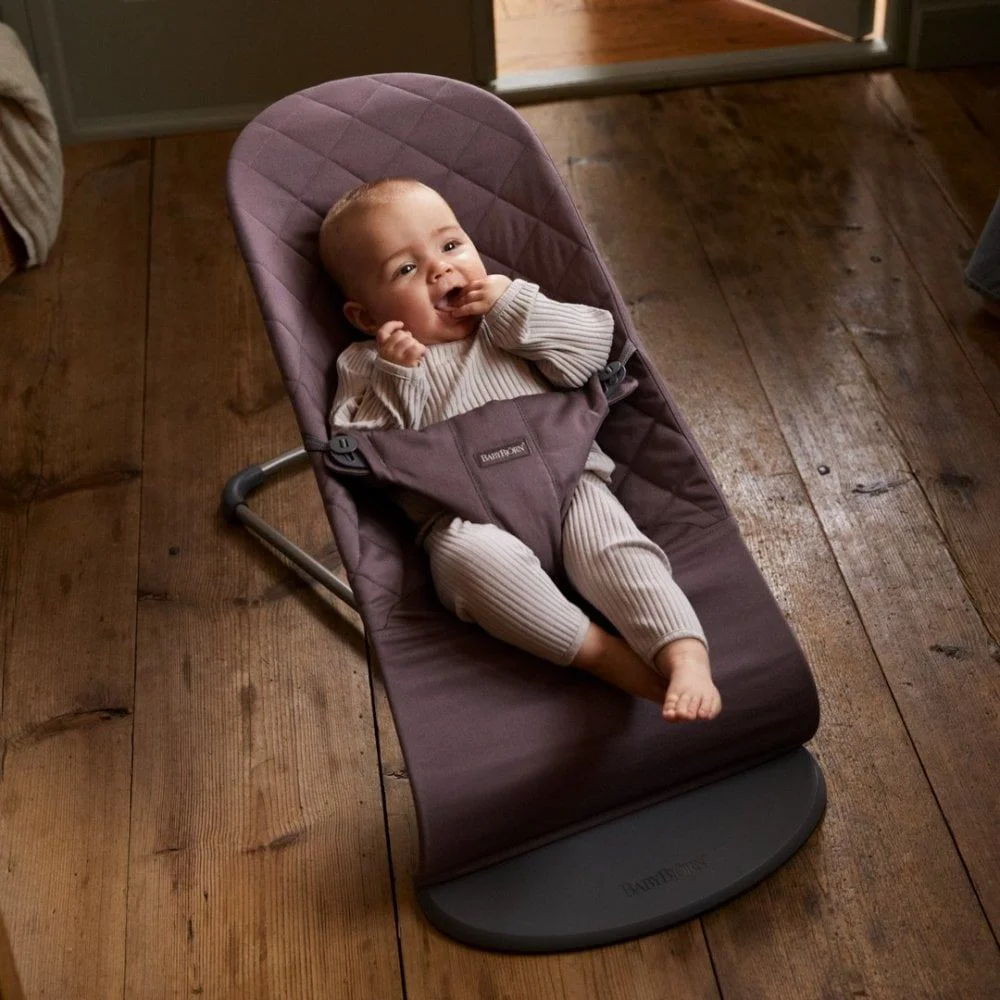 Balansoar BabyBjorn Bliss Dark Purple, Bumbac