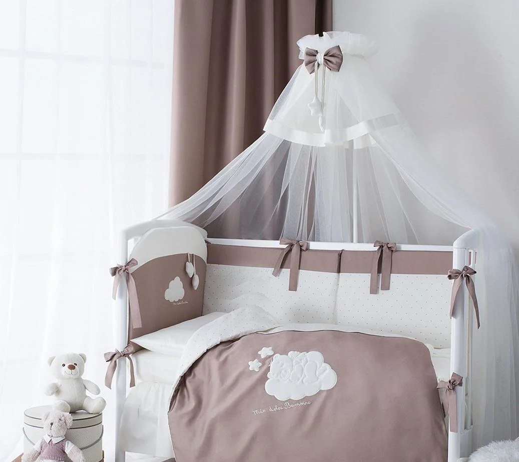Балдахин для детской кровати Perina Bambino, 180x450 см (Коричневый)