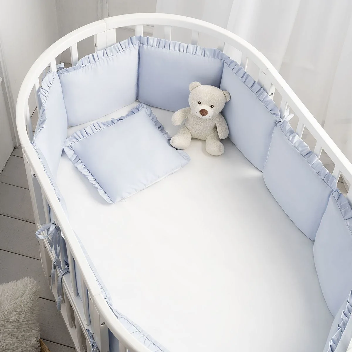 Боковая защита для кроватки Perina Lovely Dream, Синий foto