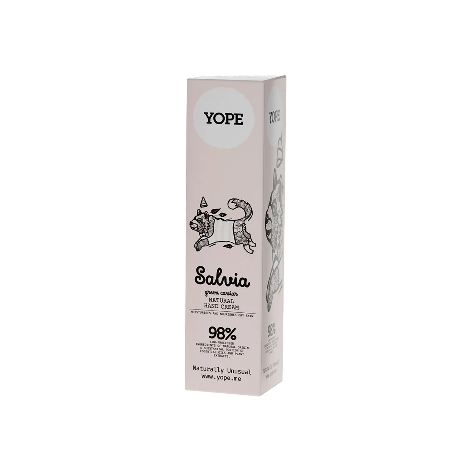 Crema de maini Yope Salvie si caviar verde, 100 ml.