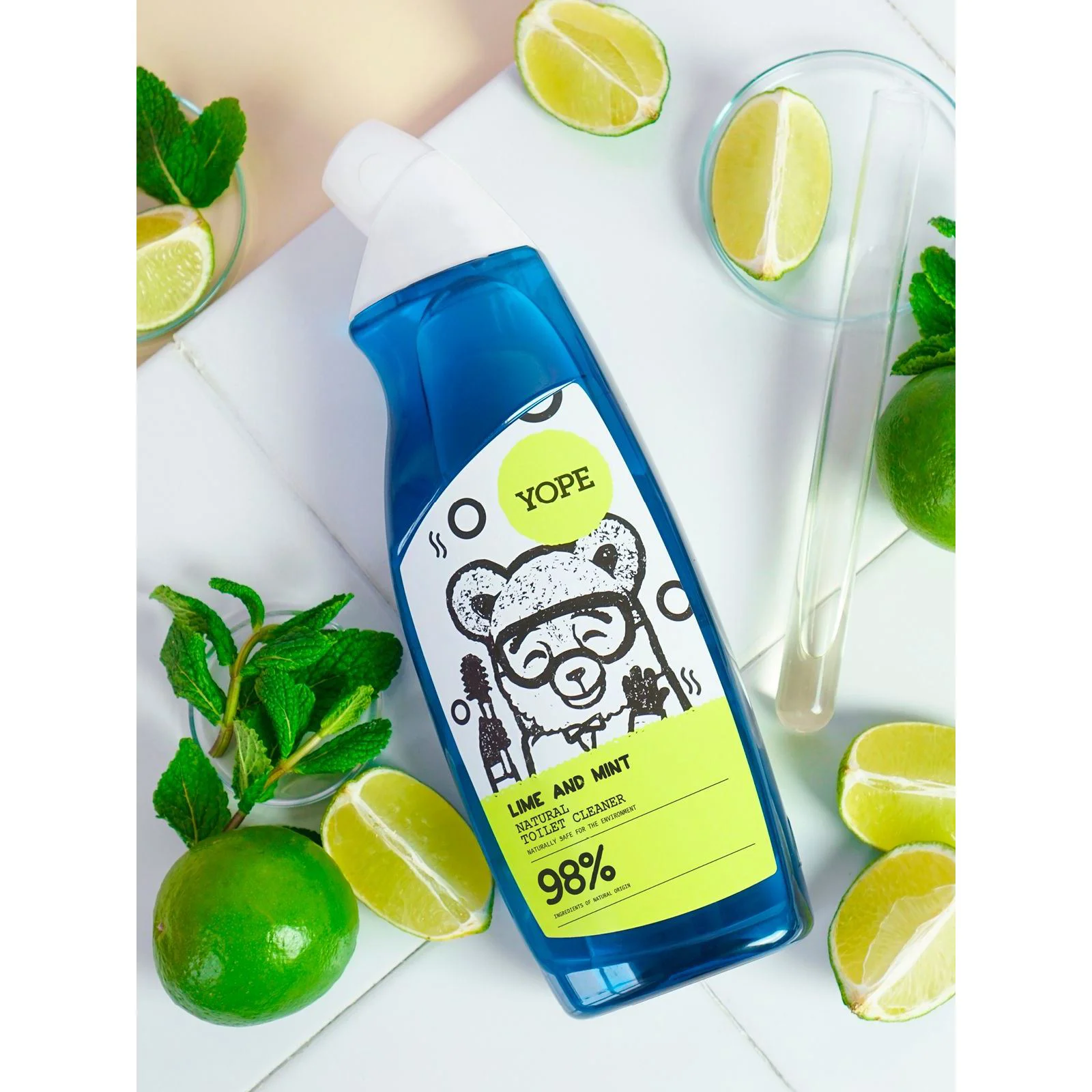 Solutie pentru WC Yope Lamaie si menta, 750 ml