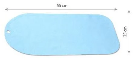 Covoras antiderapant pentru baie BabyOno 55 x 35 cm, Albastru foto