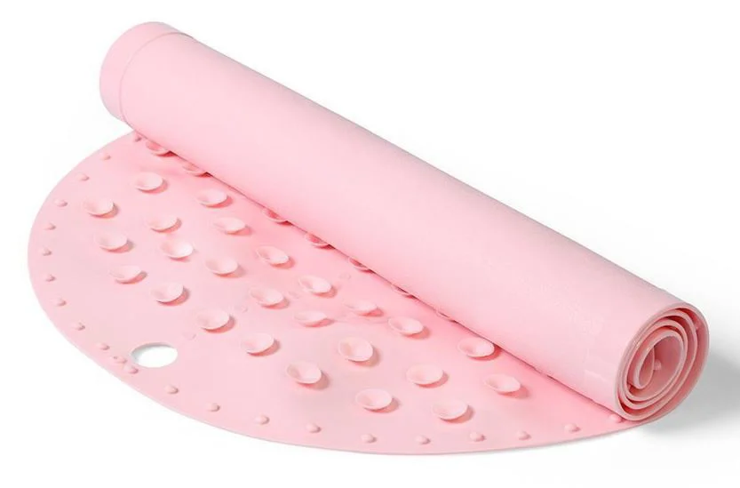 Covoras din silicon pentru baie BabyOno 70 x 35 cm, Roz