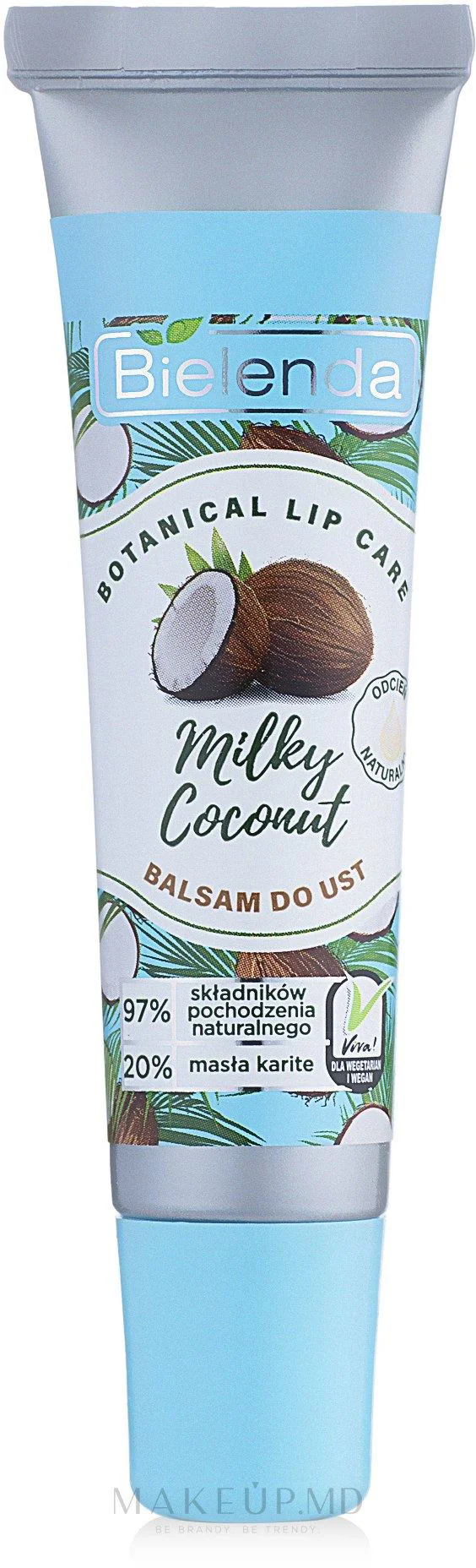 Бальзам для губ Bielenda Botanical Milky Coconut, 10 гр