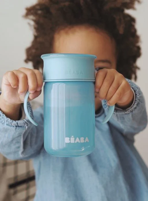 Canuta de invatare Beaba Albastru, 340 ml foto
