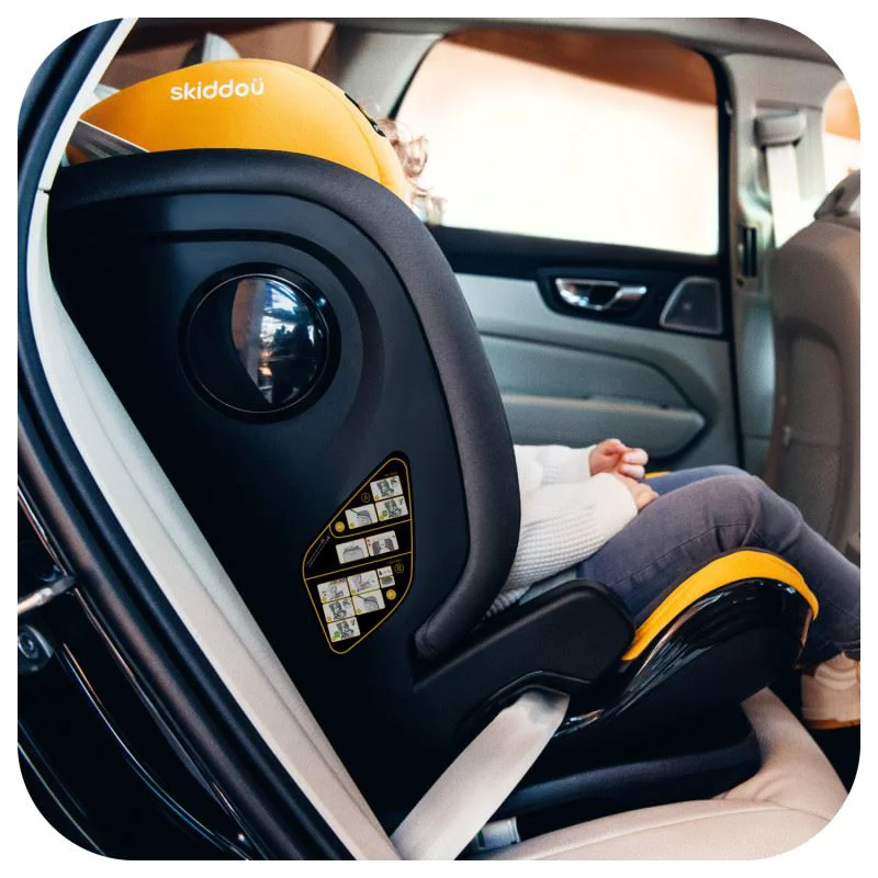 Scaun auto Skiddou Taby Galben foto