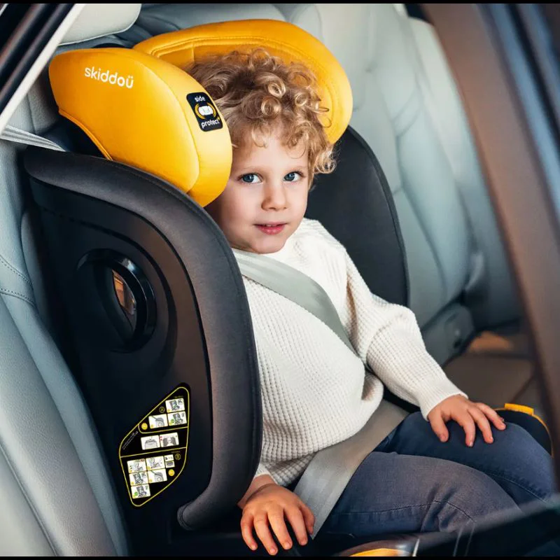 Scaun auto Skiddou Taby Galben foto