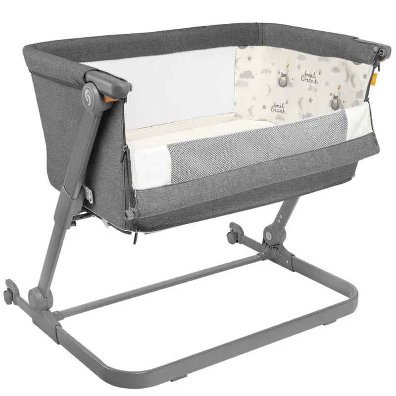 Кроватка co-sleeper Skiddou Natt evening shadow Темно-серый