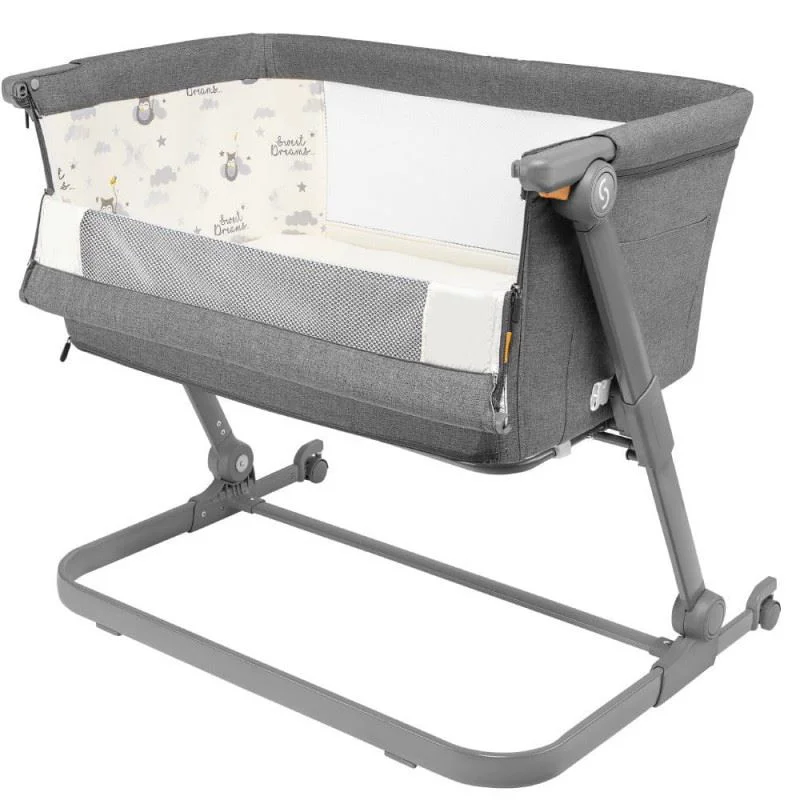 Кроватка co-sleeper Skiddou Natt evening shadow Темно-серый