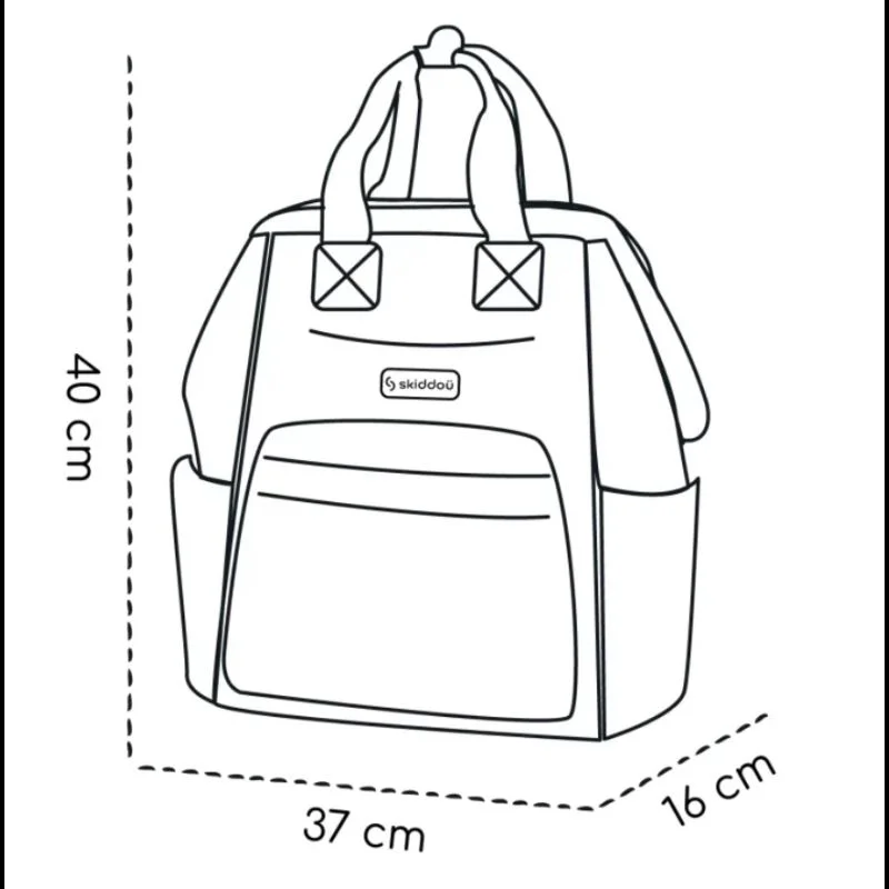 Rucsac pentru mame Skiddou Astrid Galben