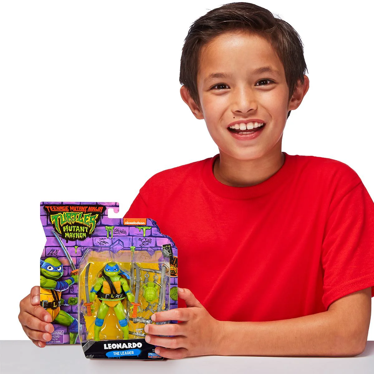 Фигурка с артикуляцией TMNT Черепашки Ниндзя Леонардо, 11 см