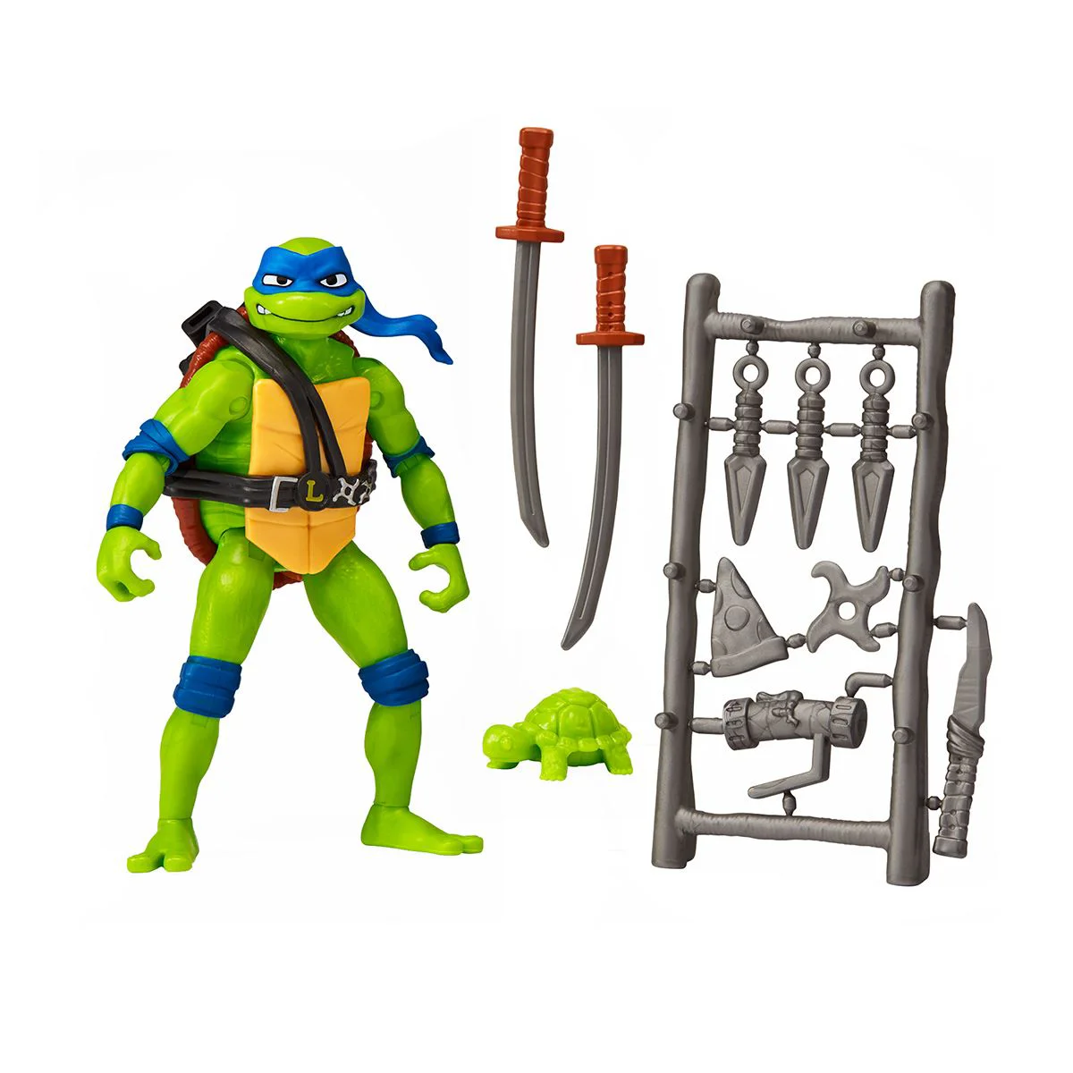 Figurina cu articulatii TMNT Testoasele Ninja Leonardo, 11 cm