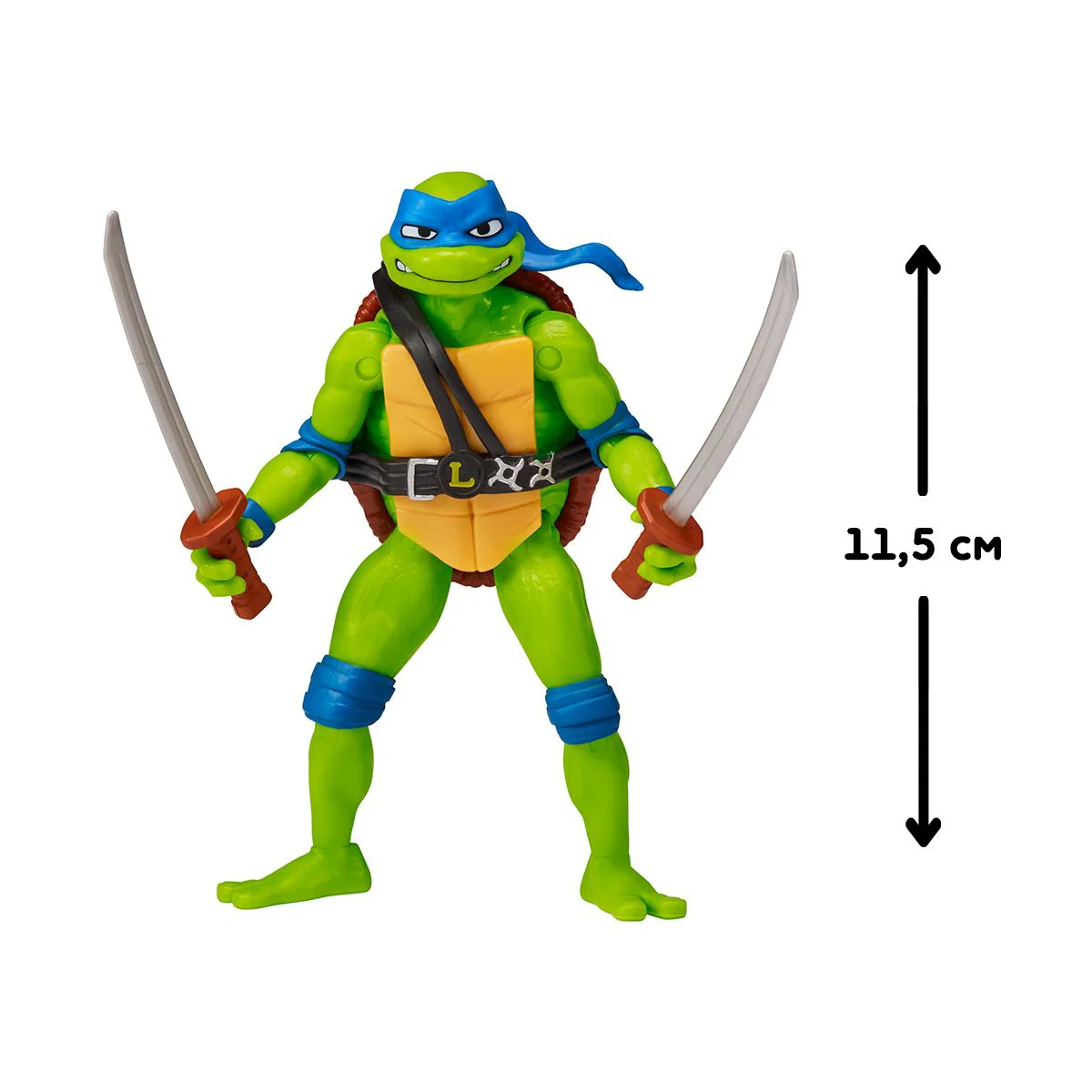 Figurina cu articulatii TMNT Testoasele Ninja Leonardo, 11 cm