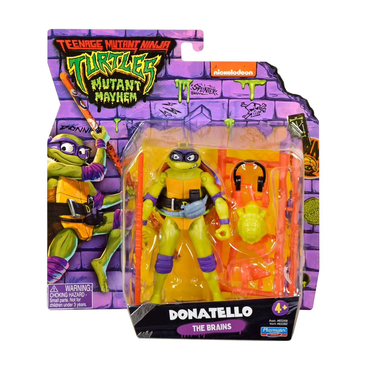 Figurina cu articulatii TMNT Testoasele Ninja Donatello, 11 cm