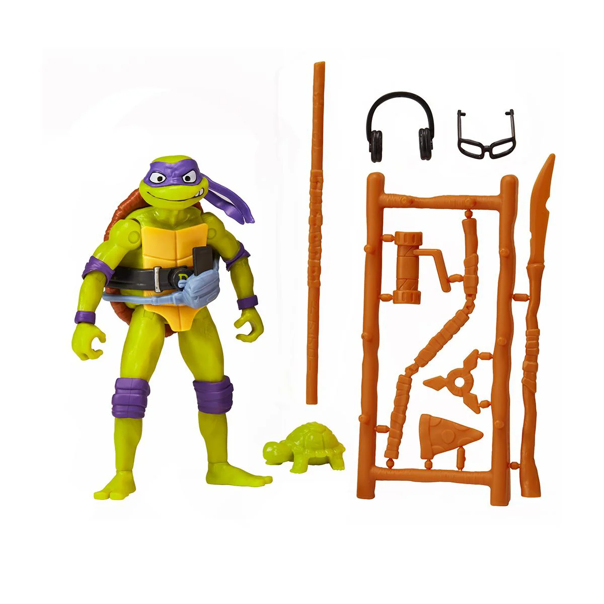 Figurina cu articulatii TMNT Testoasele Ninja Donatello, 11 cm