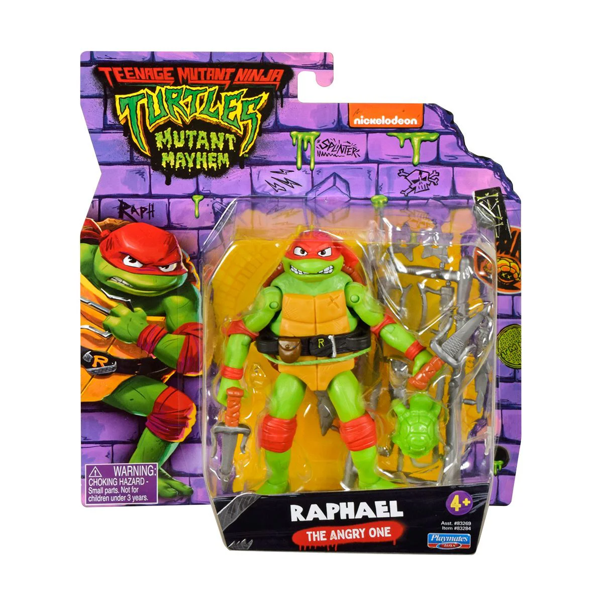 Figurina cu articulatii TMNT Testoasele Ninja Raphael, 12 cm