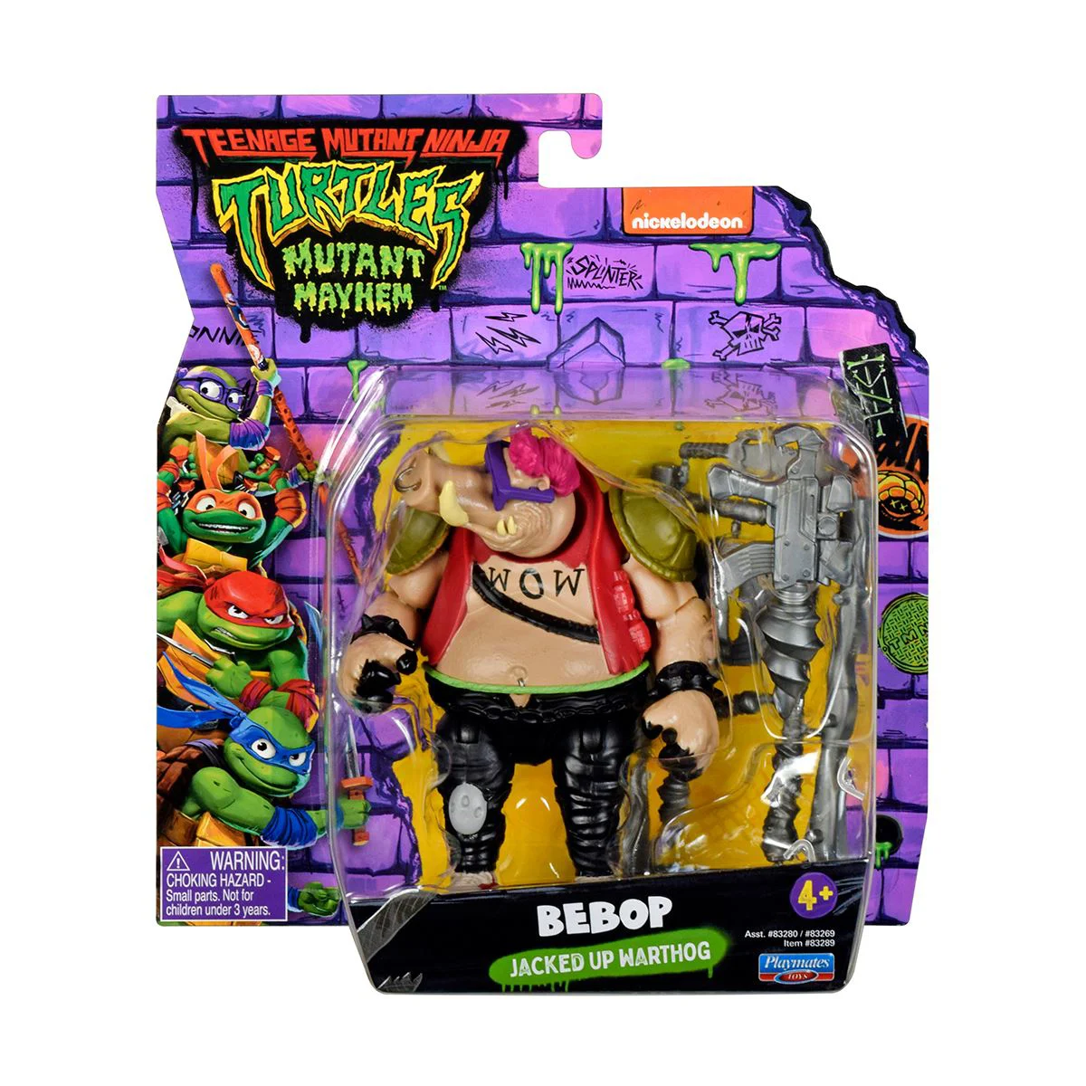 Фигурка с артикуляцией TMNT Черепашки ниндзя Бебоп, 11 см