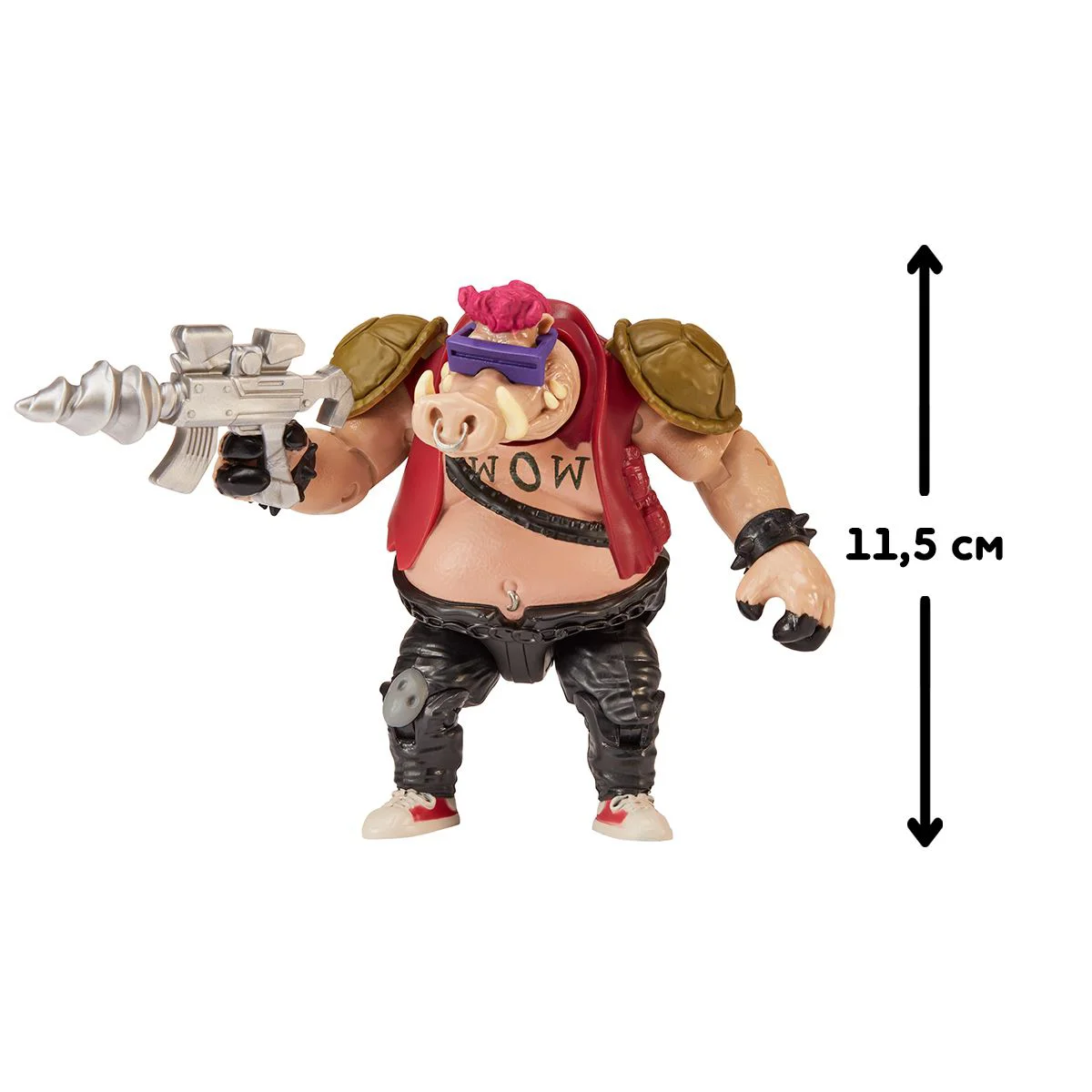 Figurina cu articulatii TMNT Testoasele Ninja Bebop, 11 cm