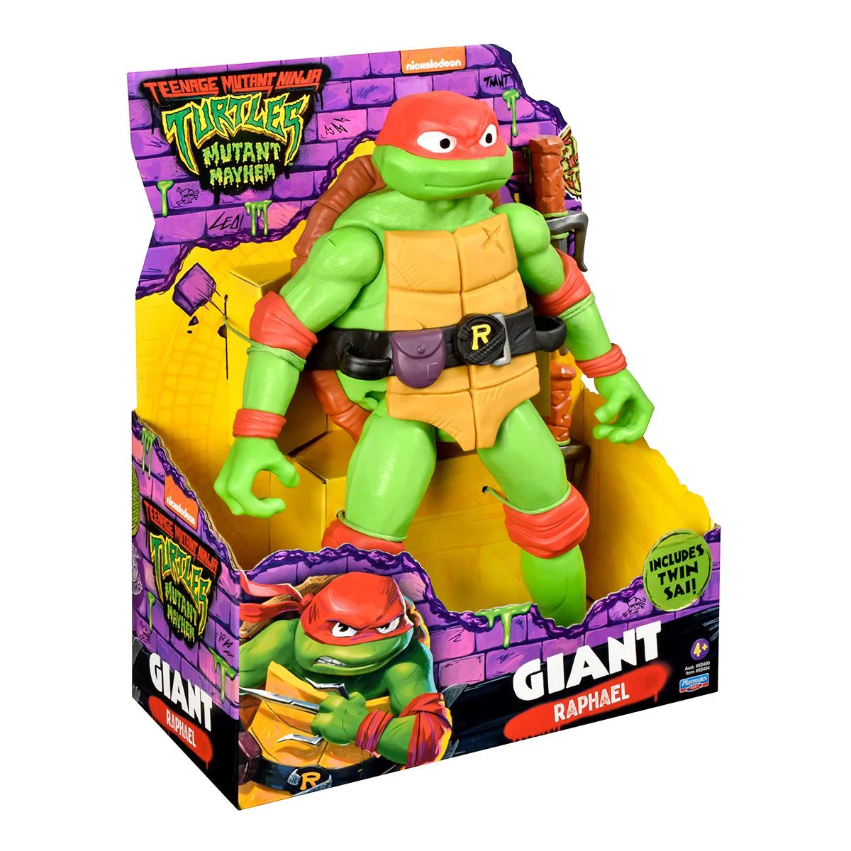 Figurina cu articulatii TMNT Testoasele Ninja Giant Raphael, 30 cm