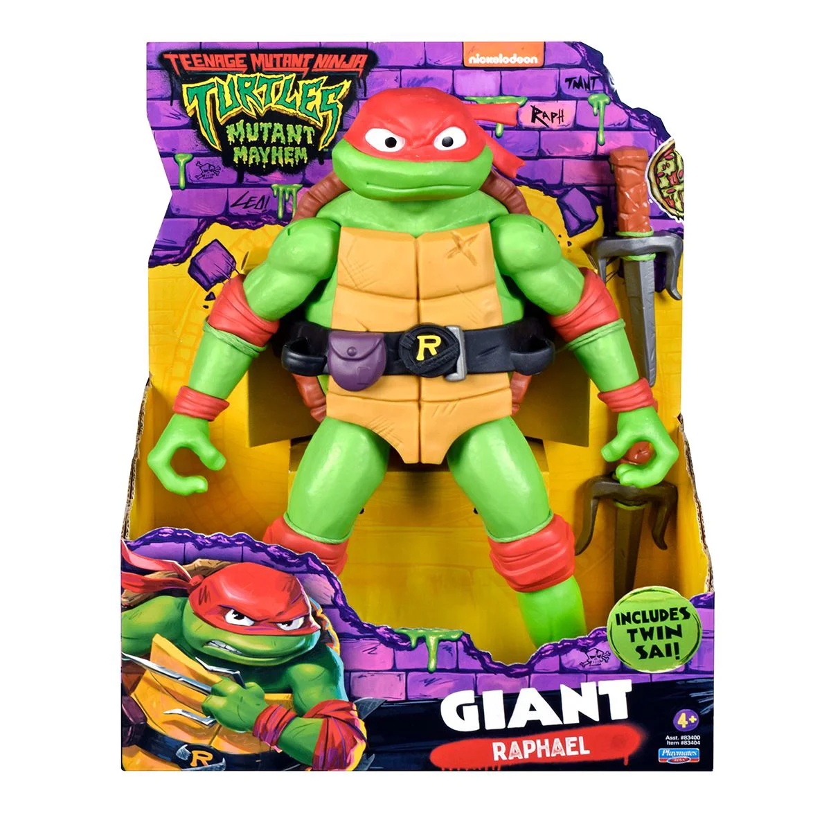 Фигурка с артикуляцией TMNT Черепашки ниндзя Гигант Рафаэль, 30 см