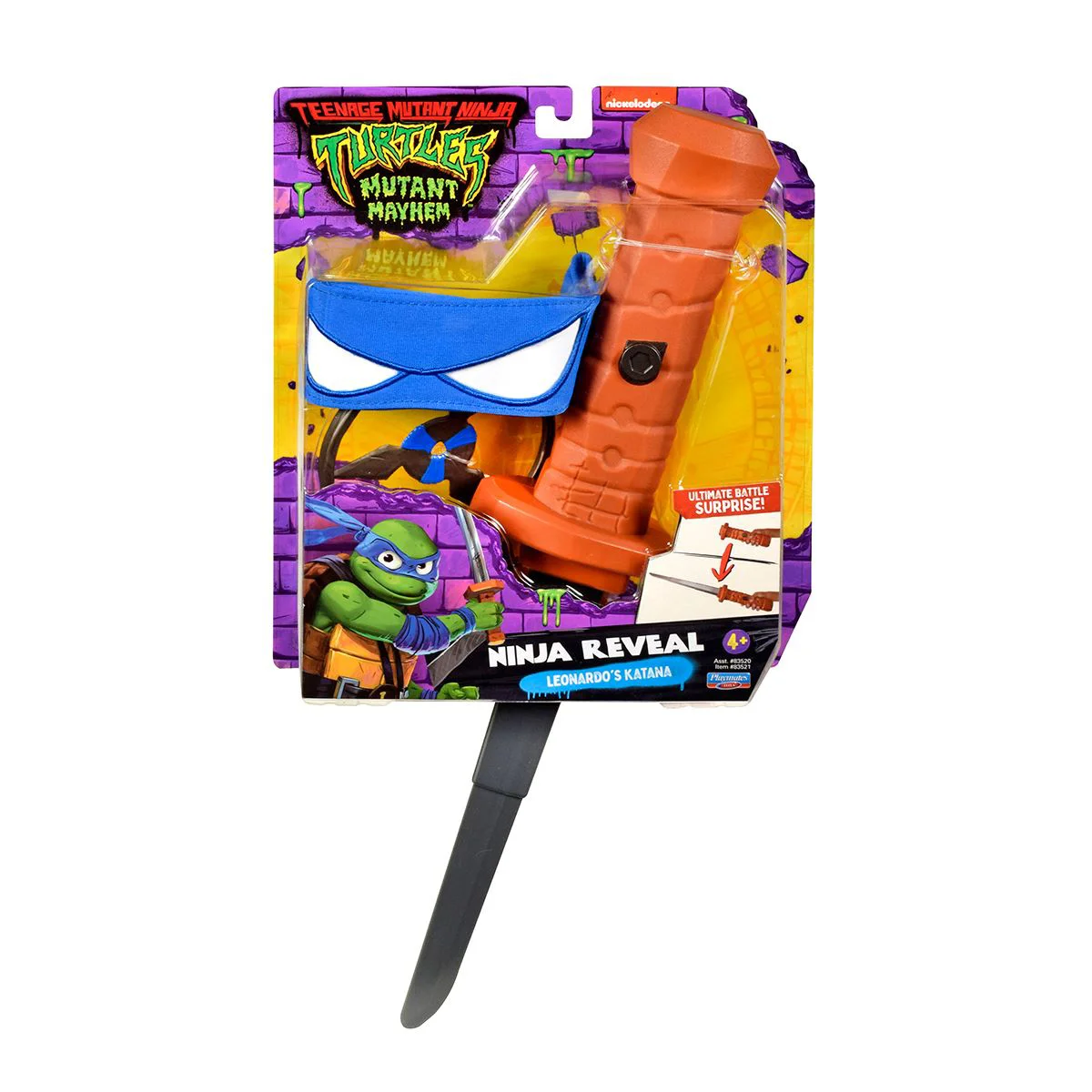 Set echipament cu sabia katana lui Leonardo TMNT Testoasele Ninja