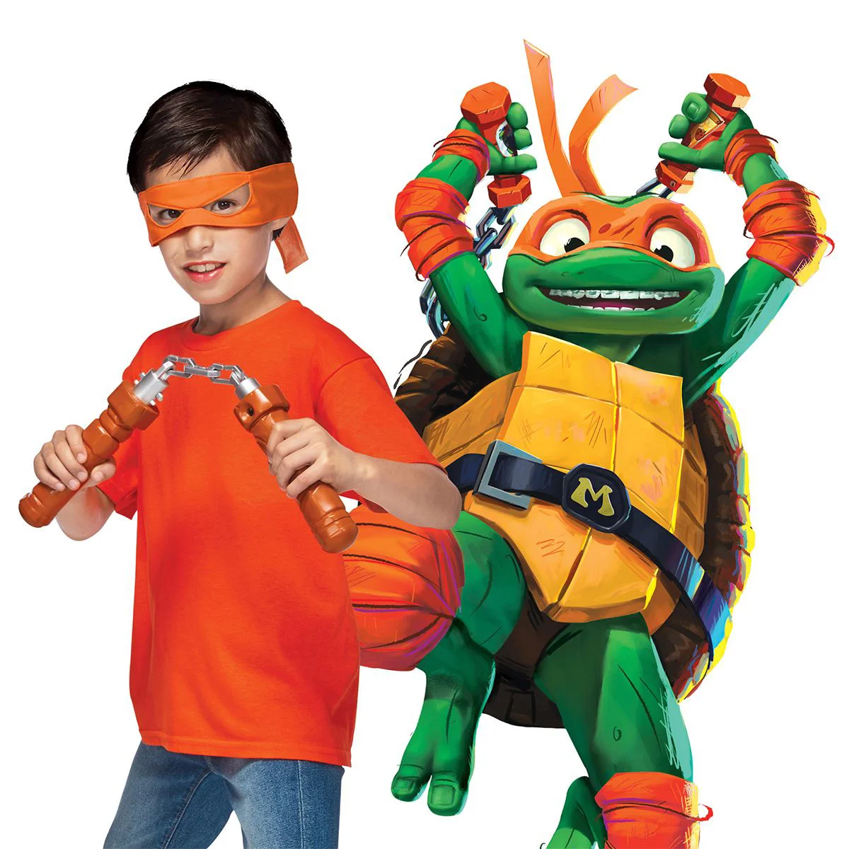 Набор с нунчаками Микеланджело TMNT Черепашки ниндзя