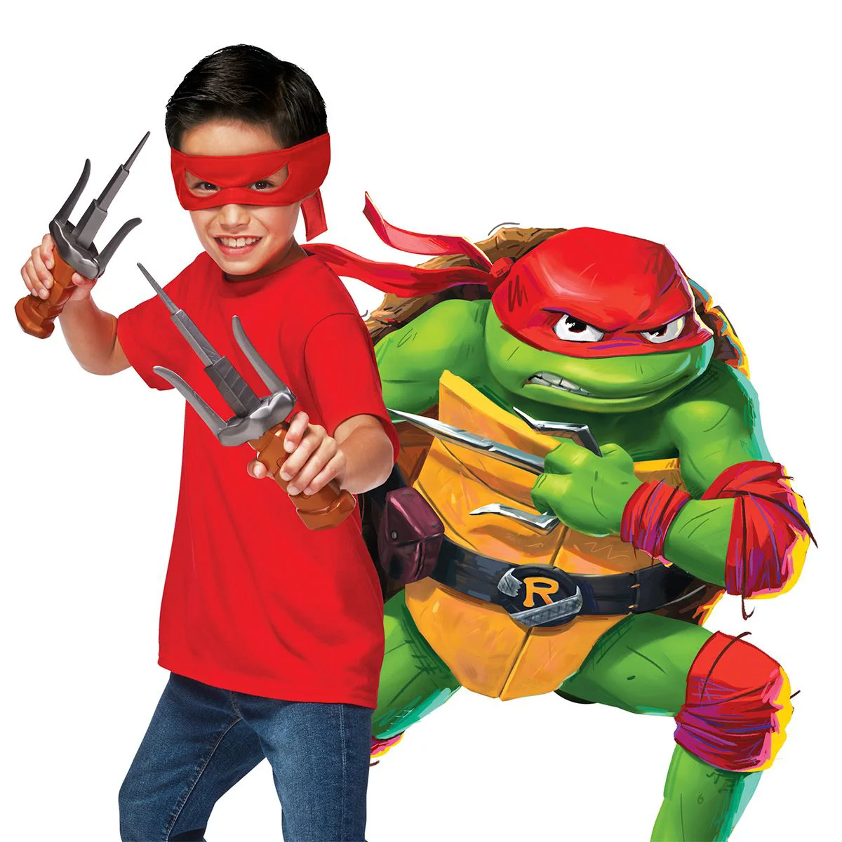 Set echipament cu pumnalul lui Raphael TMNT Testoasele Ninja