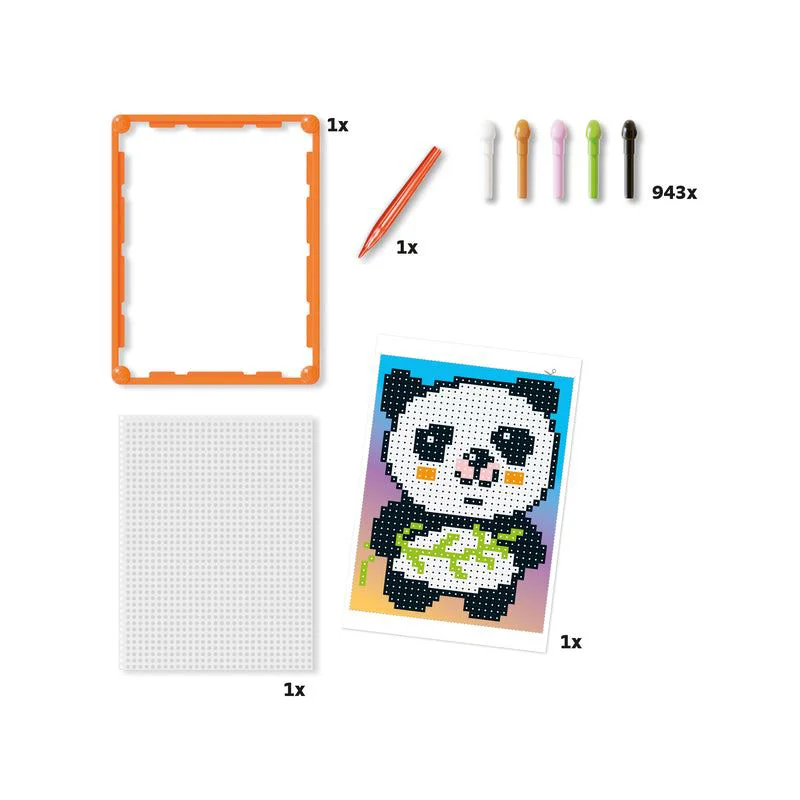 Set de creatie Quercetti Pixelart Basic Panda