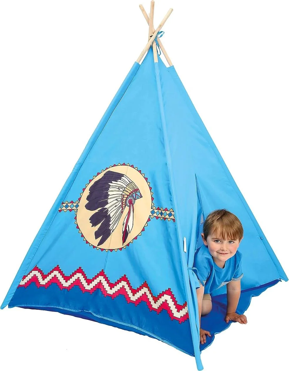Палатка Bino Indian TeePee, Cиняя, 120x120x150 см
