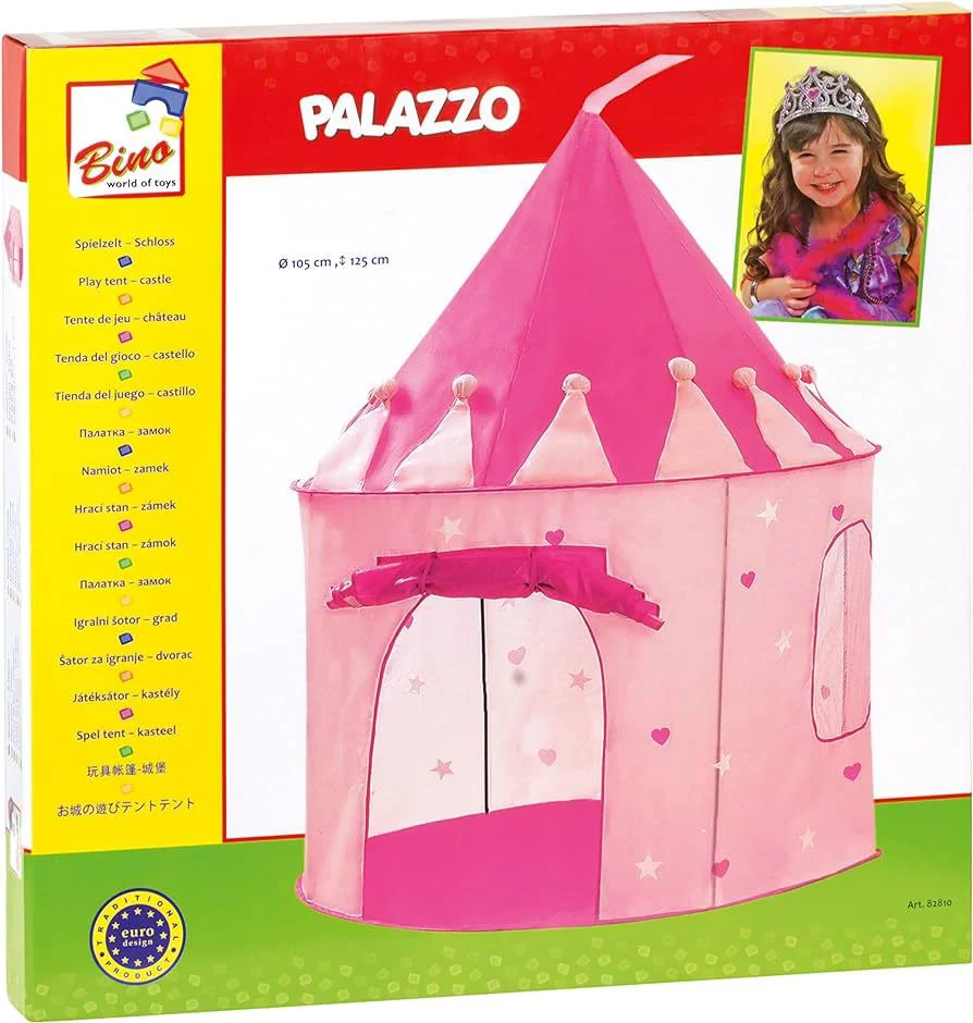 Палатка Bino Princess Castle, Pозовая, 105x105x125 см
