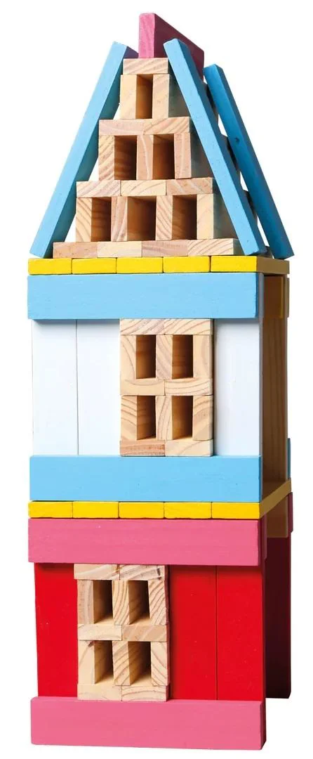 Set de construit din lemn Bino Oras, 150 el. foto