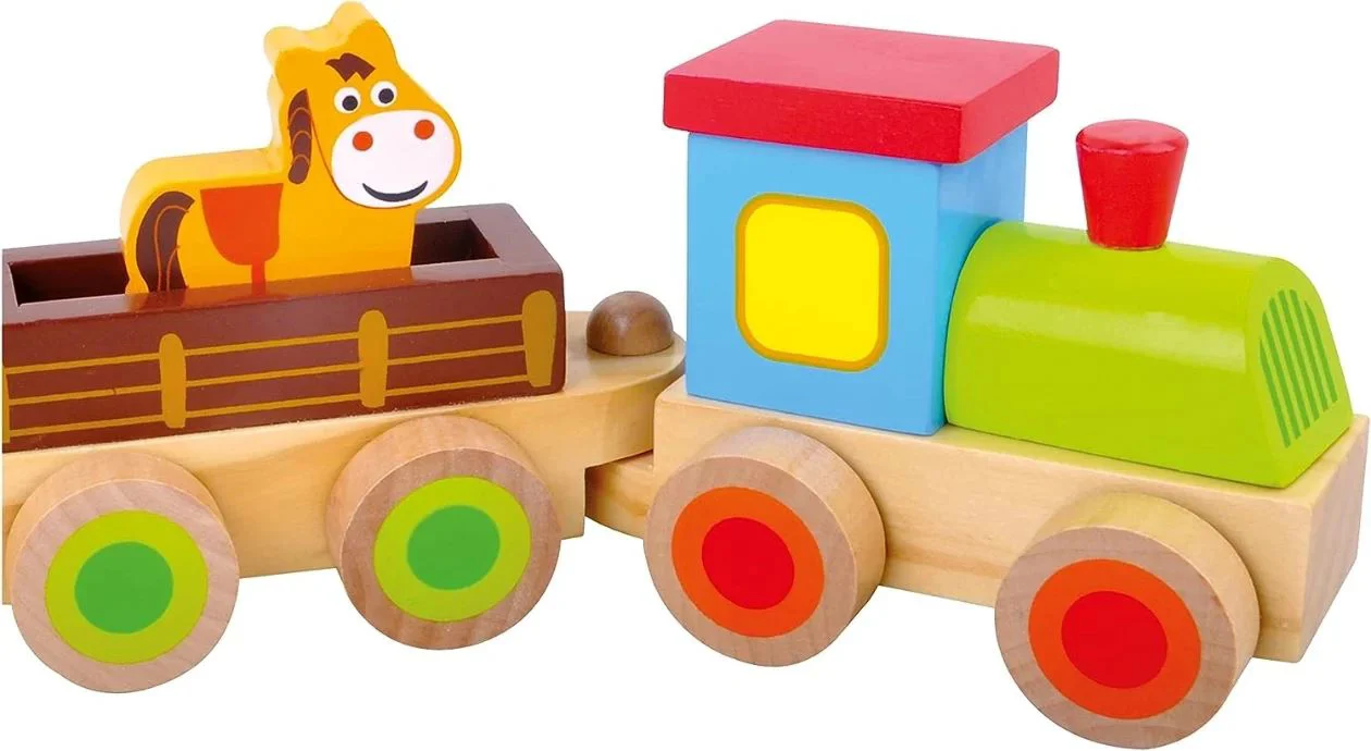 Деревянная игрушка Bino Ферма, 8 эл.