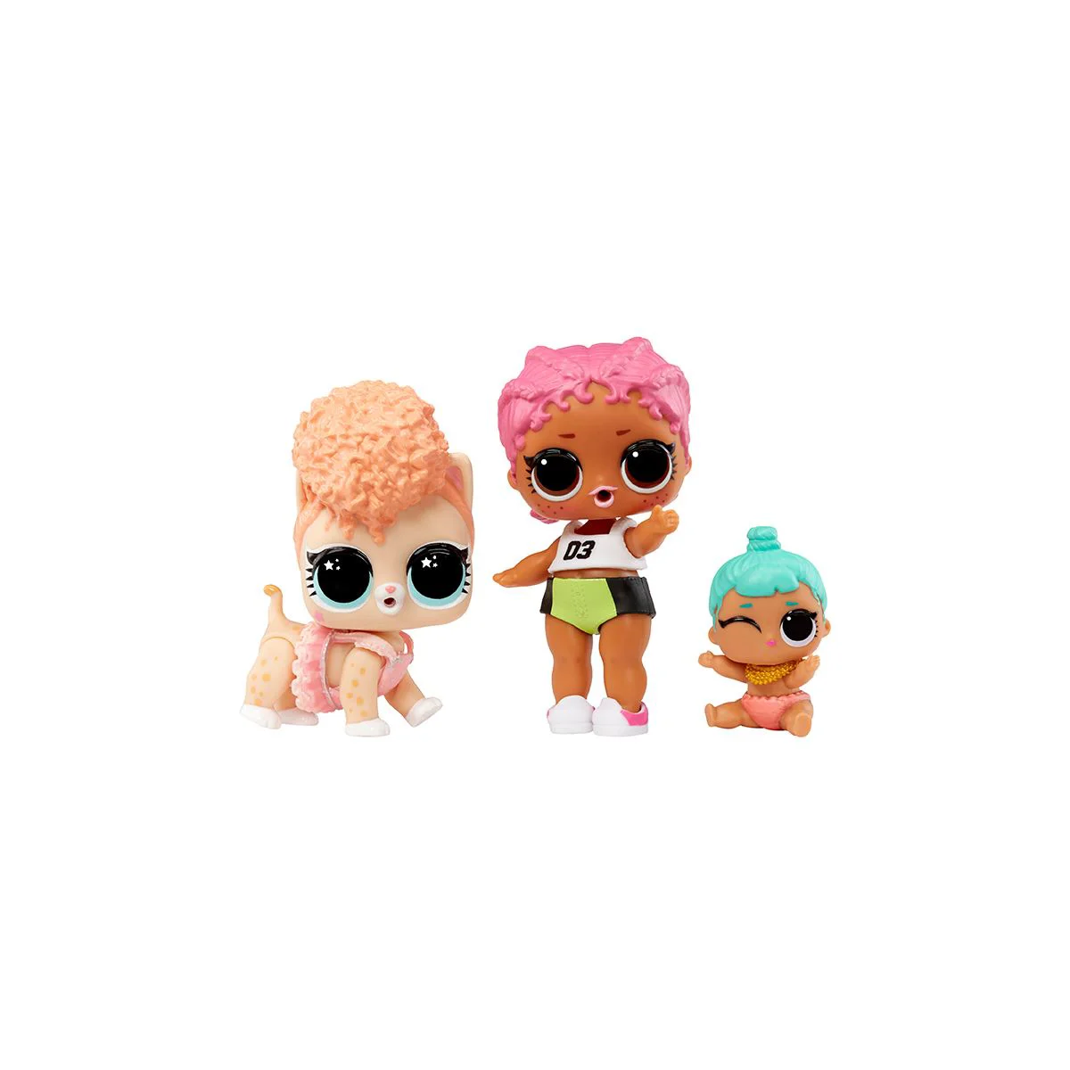 Set din 3 figurine L.O.L. Surprise! Spike and Cowardly Kitty and Lil