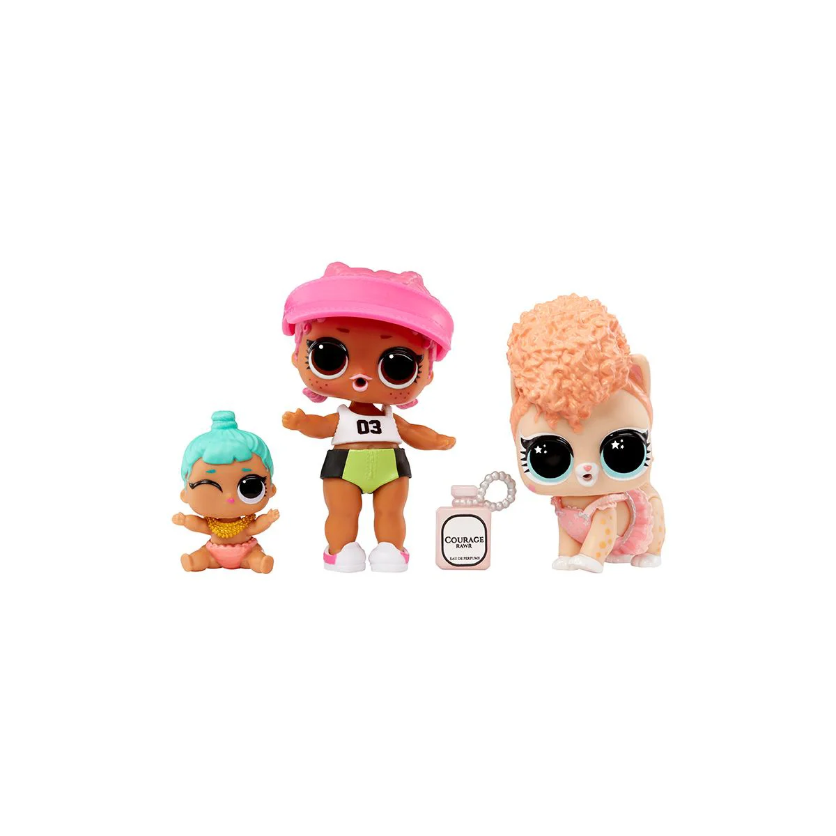 Set din 3 figurine L.O.L. Surprise! Spike and Cowardly Kitty and Lil