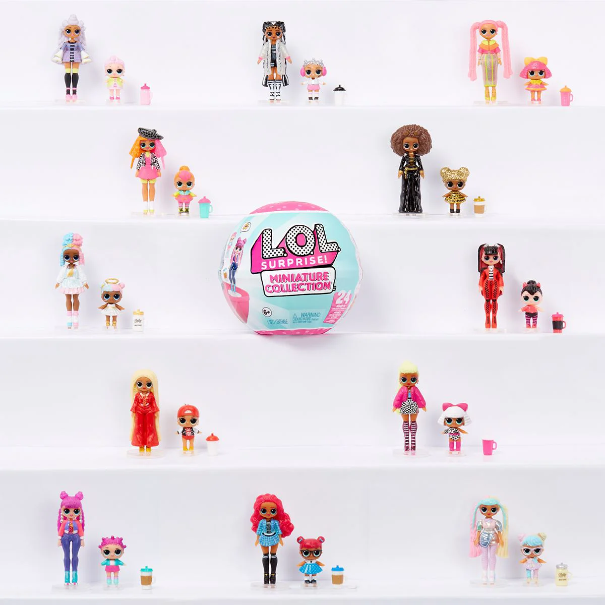 Set cu 2 mini papusi LOL Surprise! Miniature Collection foto