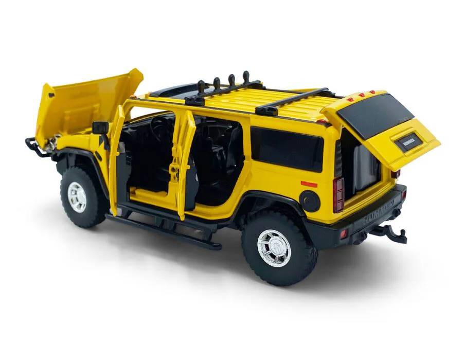 Macheta auto Hummer H2, 1:32, Galben foto