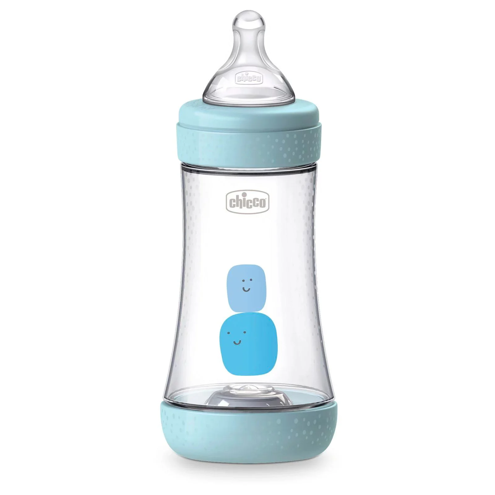 Biberon din plastic cu tetina din silicon Chicco Perfect 5, 240 ml foto
