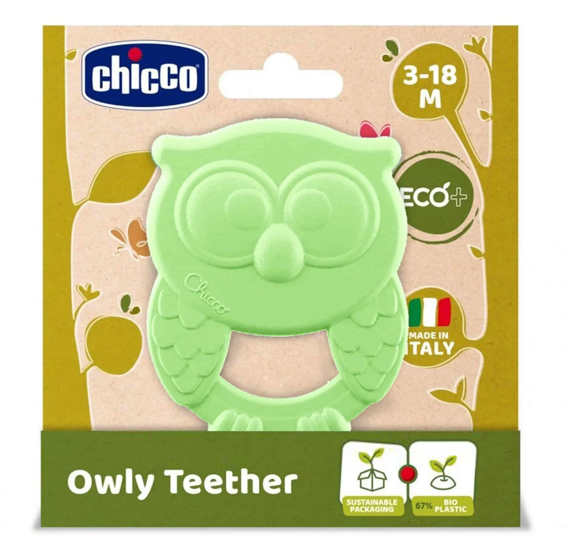 Inel gingival Chicco Bufnita (3-18 luni)