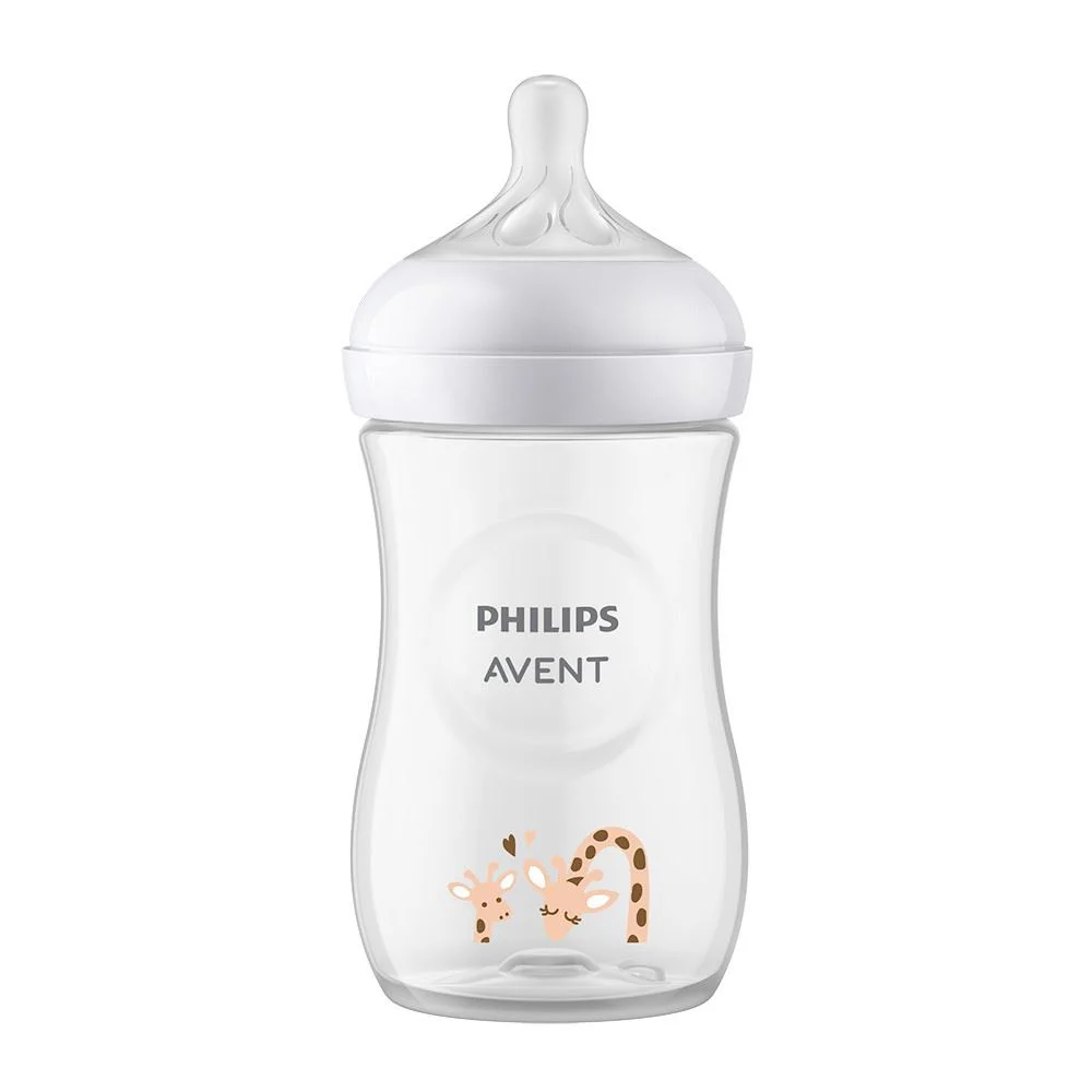 Пластиковая бутылка с силиконовым соском Philips Avent Жирафа