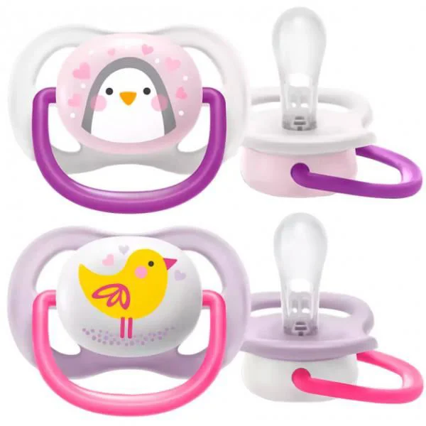 Ортодонтические соски из силикона Philips AVENT Ultra Air, 2 шт. foto