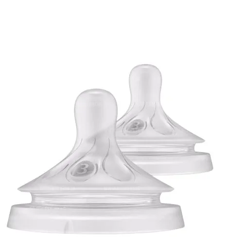 Tetina din silicon Philips Avent Natural Response (1+ luni), 2 buc.