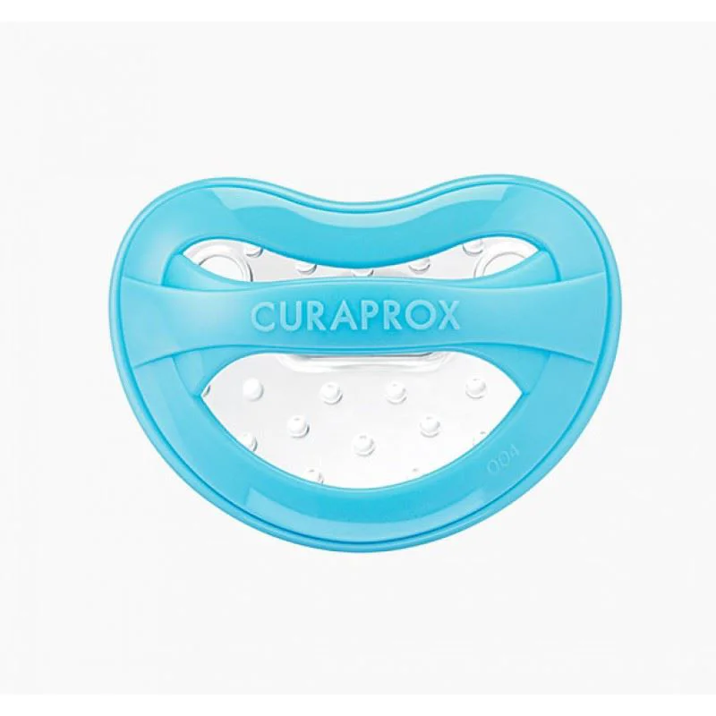 Детское зубное кольцо Curaprox Бирюзовый, размер 0 foto