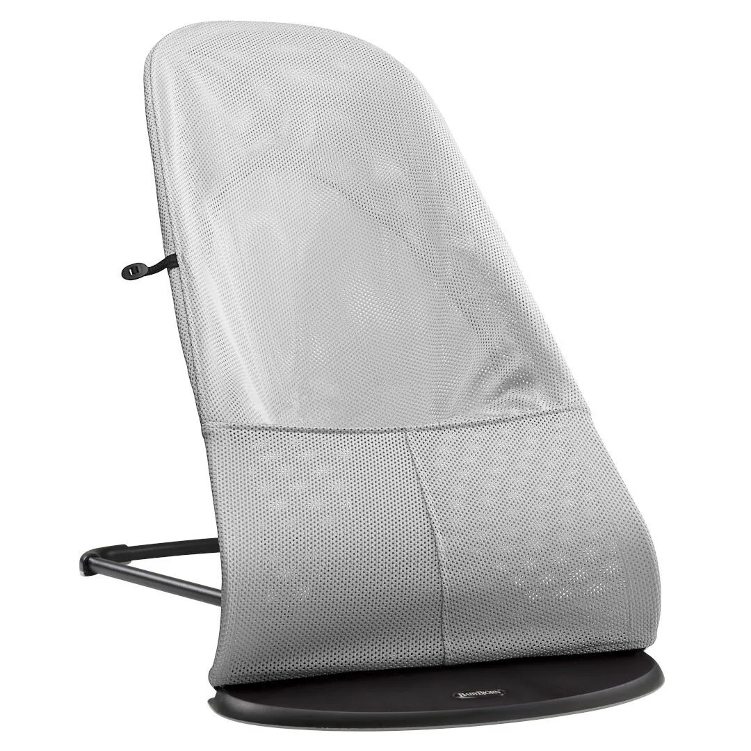 Кресло-шезлонг BabyBjorn Balance Silver White, Mesh